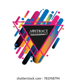 Abstract geometric design background. vector abstract.