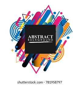 Abstract geometric design background. vector abstract.