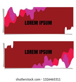 abstract geometric design banner