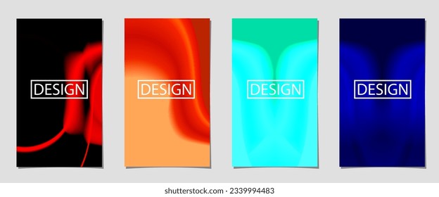 Abstract geometric design banner set. set banner template promotion. abstrac background vector. 