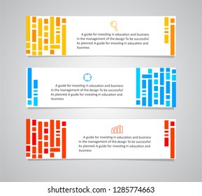 abstract geometric design banner web template