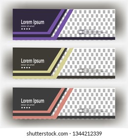 abstract geometric design banner web template. Banner web design vector template