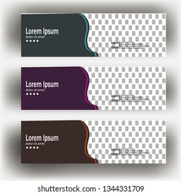 abstract geometric design banner web template. Banner web design vector template