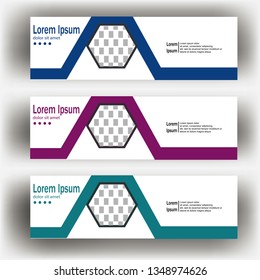 abstract geometric design banner web template. Banner web design vector template