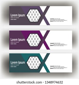 abstract geometric design banner web template. Banner web design vector template