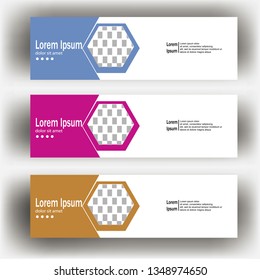 abstract geometric design banner web template. Banner web design vector template