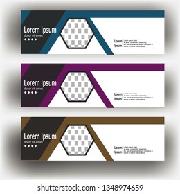 abstract geometric design banner web template. Banner web design vector template