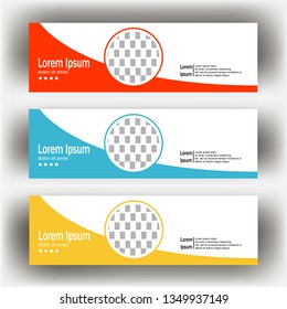 abstract geometric design banner web template. Banner web design vector template