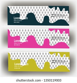 abstract geometric design banner web template. Banner web design vector template