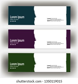 abstract geometric design banner web template. Banner web design vector template