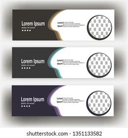 abstract geometric design banner web template. Banner web design vector template