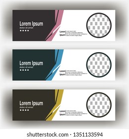 abstract geometric design banner web template. Banner web design vector template