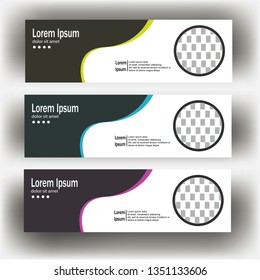 abstract geometric design banner web template. Banner web design vector template
