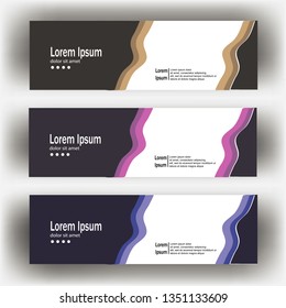 abstract geometric design banner web template. Banner web design vector template