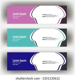 abstract geometric design banner web template. Banner web design vector template