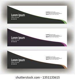 abstract geometric design banner web template. Banner web design vector template