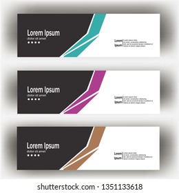 abstract geometric design banner web template. Banner web design vector template