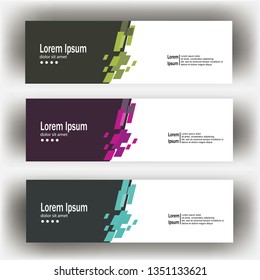 abstract geometric design banner web template. Banner web design vector template
