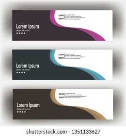 abstract geometric design banner web template. Banner web design vector template