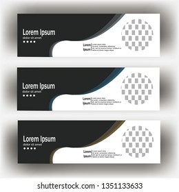 abstract geometric design banner web template. Banner web design vector template