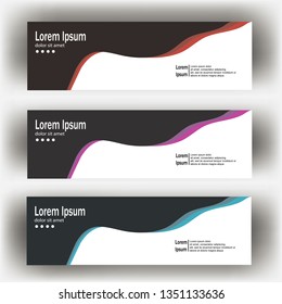 abstract geometric design banner web template. Banner web design vector template