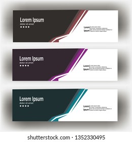 abstract geometric design banner web template. Banner web design vector template