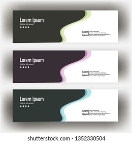abstract geometric design banner web template. Banner web design vector template