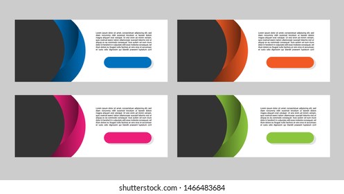 abstract geometric design banner web template. vector illustration