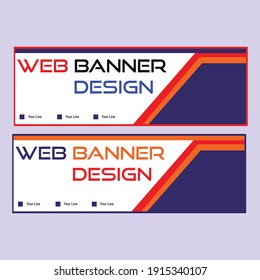 afiche de plantillas web de banner de diseño geométrico abstracto
