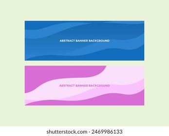 Abstract geometric design banner web template. Vector liquid shape layout banners