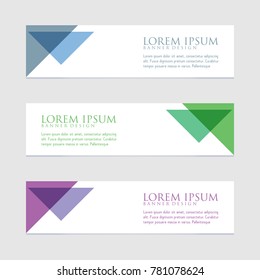 abstract geometric design banner web template vector illustration
