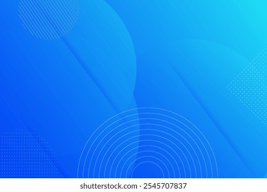Diseño geométrico Abstractas con patrón de círculo azul sobre fondo azul brillante.