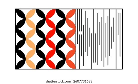 Abstract Geometric Design with Bold Patterns