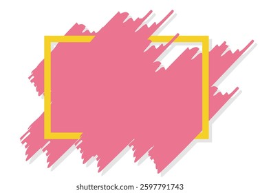 Abstract geometric design, brush for modern text box.