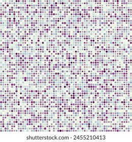Abstraktes geometrisches Design. Kreise in mehreren Farben. Gedämpfte Farben wie Lavendel, Lila und Grau. Saftige Vektorillustration.