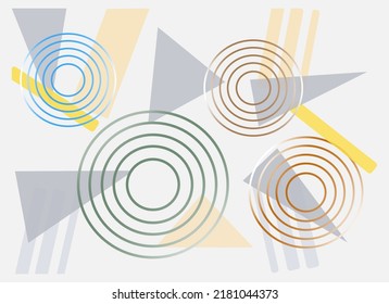 abstract geometric design colorful elements 