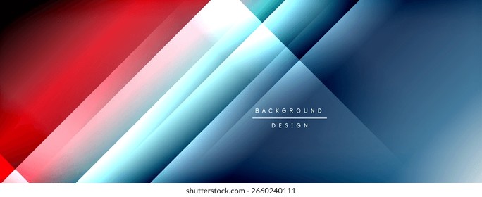 Abstraktes geometrisches Design. Diagonale Linien erzeugen lebendige Farbverläufe. Moderner Hintergrund für digitale Projekte geeignet.