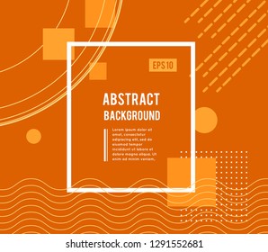 Abstract geometric design with different shapes and lines. Vector illustration is suitable for decorating booklets, flyers, posters and other