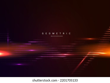 Abstraktes geometrisches Design, dynamischer moderner grafischer Hintergrund, Vektorgrafik