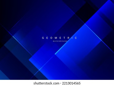 Abstract geometric design dynamic triangle lines blue background