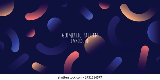 Abstract geometric design element of colorful artwork pattern template. Minimal style of decorative background. illustration vector