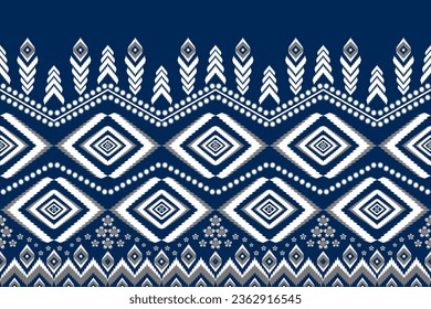 Abstract geometric design of ethnic, western fashion for Pakistani, Indian, Arab rugs, fabric, clothing, rugs, vector illustration, embroidery style, seamless, and wallpaper.
