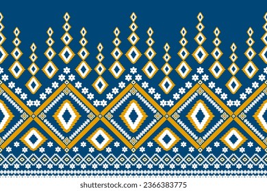 Abstract geometric design of ethnic, western fashion for Pakistani, Indian, Arab rugs, fabric, clothing, rugs, vector illustration, embroidery style, seamless, and wallpaper.
