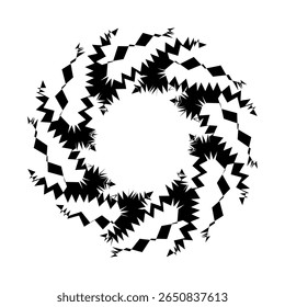 An abstract geometric design featuring a modern composition of shapes and lines in a versatile and fully scalable vector format