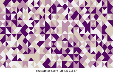 Abstract geometric design featuring seamless shapes and mosaic texture. Ideal for backgrounds, posters, and trendy textile prints with a modern flair.