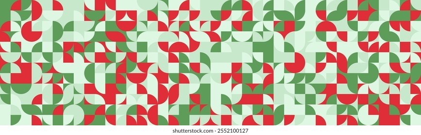 Abstract geometric design featuring seamless shapes and mosaic texture. Ideal for backgrounds, posters, and trendy textile prints with a modern flair.