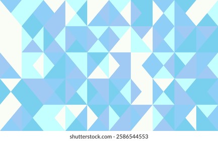 Abstract geometric design featuring seamless shapes and mosaic texture. Ideal for backgrounds, posters, and trendy textile prints with a modern flair.