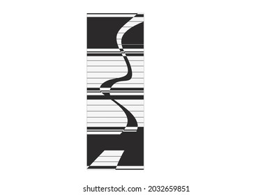 Abstract geometric design halftone template.Wall art, artwork.