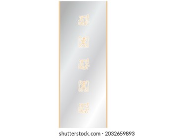 Abstract geometric design halftone template.Wall art, artwork.