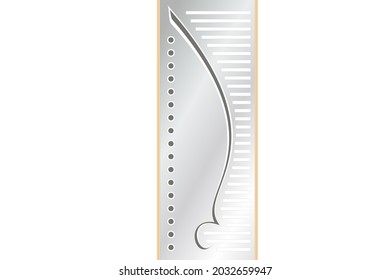 Abstract geometric design halftone template.Wall art, artwork.